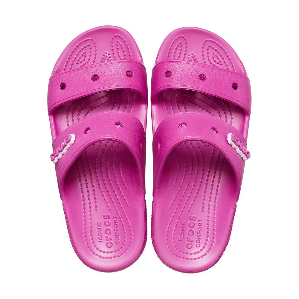 Pink Men's Crocs Classic Sandal Slides | NZ 1290HAPK